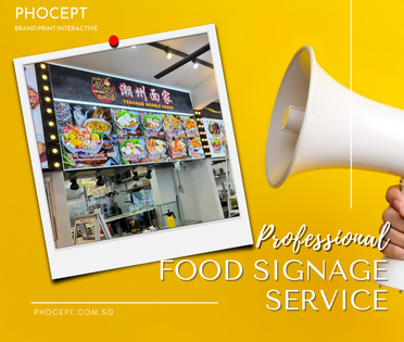 Food Signage by Phocept