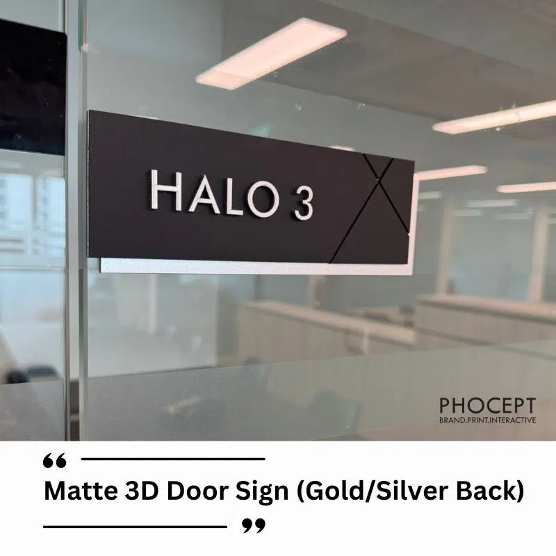 Door Sign Designer Matte 800 x 800